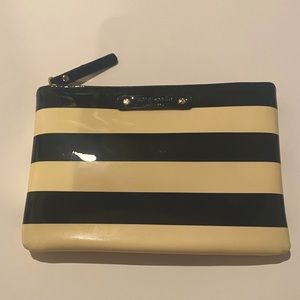 Kate Spade Striped Patent Clutch